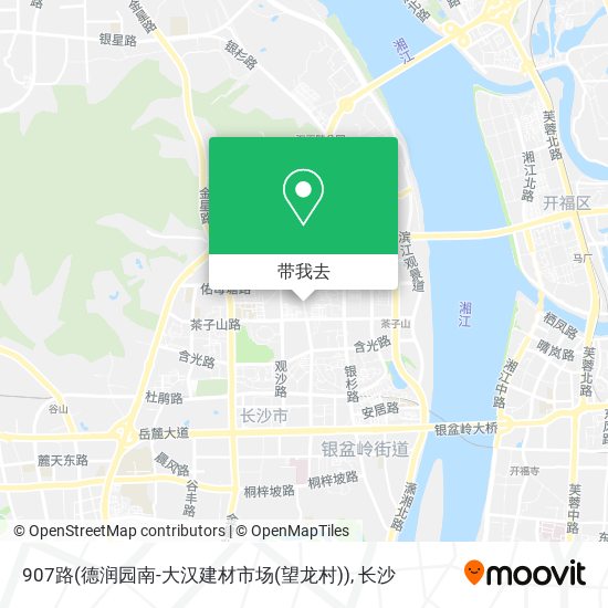 907路(德润园南-大汉建材市场(望龙村))地图