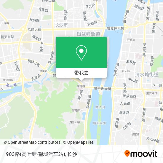 903路(高叶塘-望城汽车站)地图
