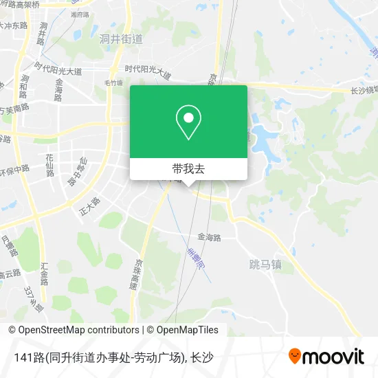 141路(同升街道办事处-劳动广场)地图