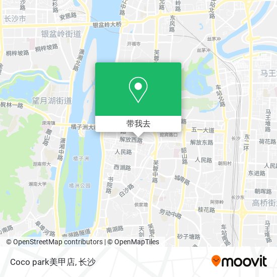 Coco park美甲店地图