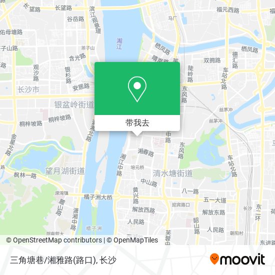 三角塘巷/湘雅路(路口)地图