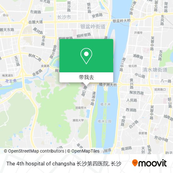 The 4th hospital of changsha 长沙第四医院地图