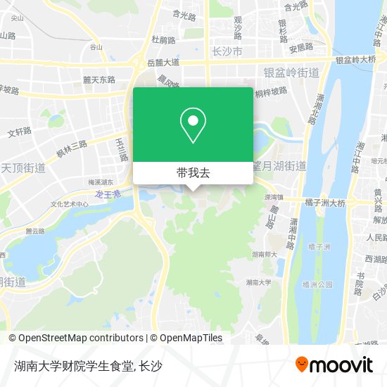 湖南大学财院学生食堂地图