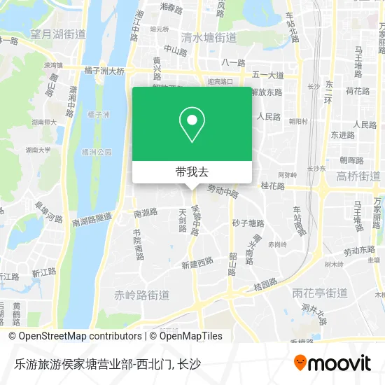 乐游旅游侯家塘营业部-西北门地图