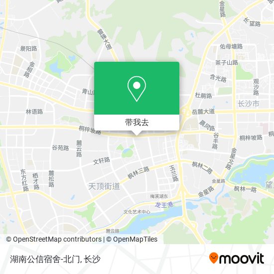 湖南公信宿舍-北门地图