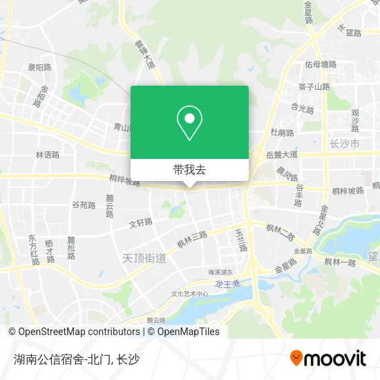 湖南公信宿舍-北门地图