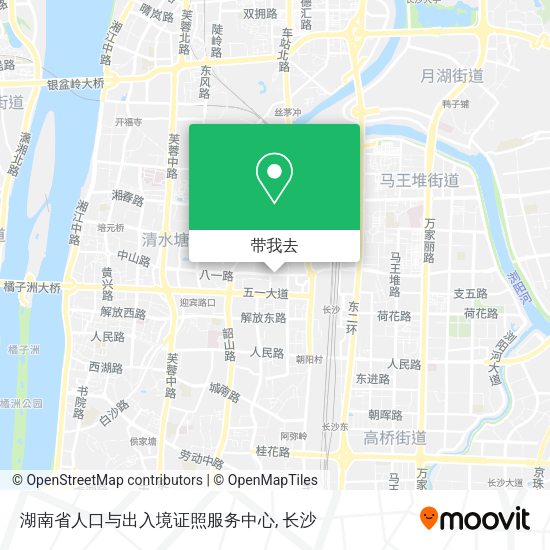 湖南省人口与出入境证照服务中心地图