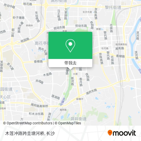 木莲冲路跨圭塘河桥地图