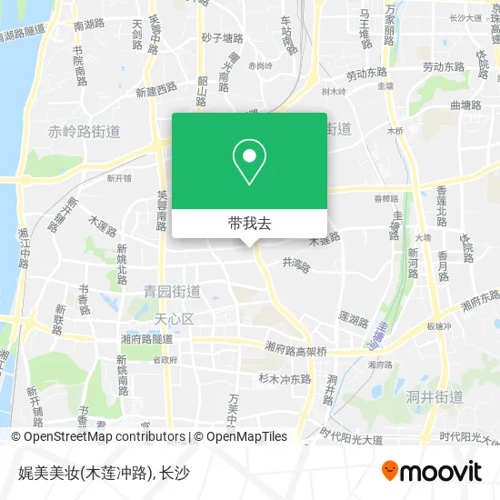娓美美妆(木莲冲路)地图