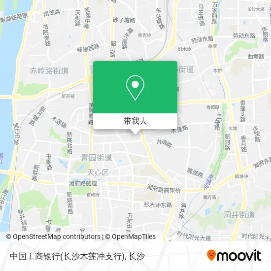 中国工商银行(长沙木莲冲支行)地图
