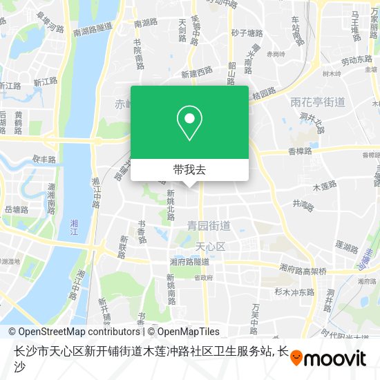 长沙市天心区新开铺街道木莲冲路社区卫生服务站地图