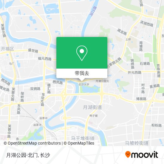 月湖公园-北门地图