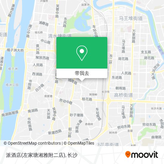 派酒店(左家塘湘雅附二店)地图
