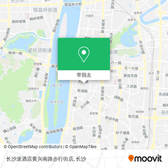 长沙派酒店黄兴南路步行街店地图