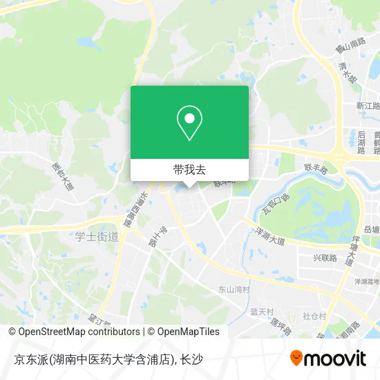 京东派(湖南中医药大学含浦店)地图