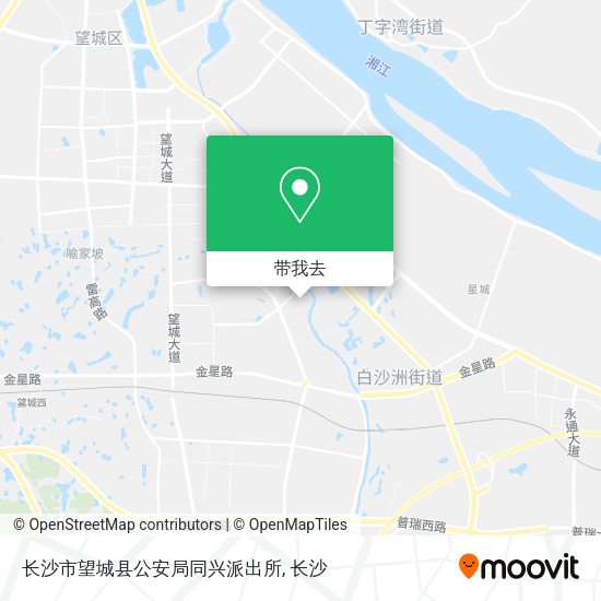 长沙市望城县公安局同兴派出所地图