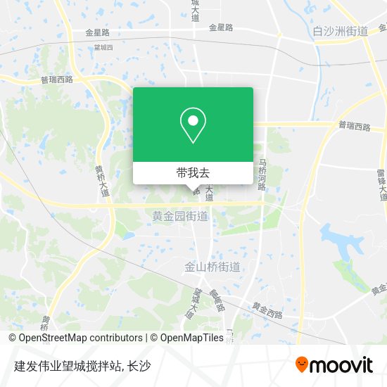 建发伟业望城搅拌站地图