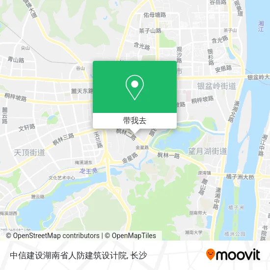 中信建设湖南省人防建筑设计院地图