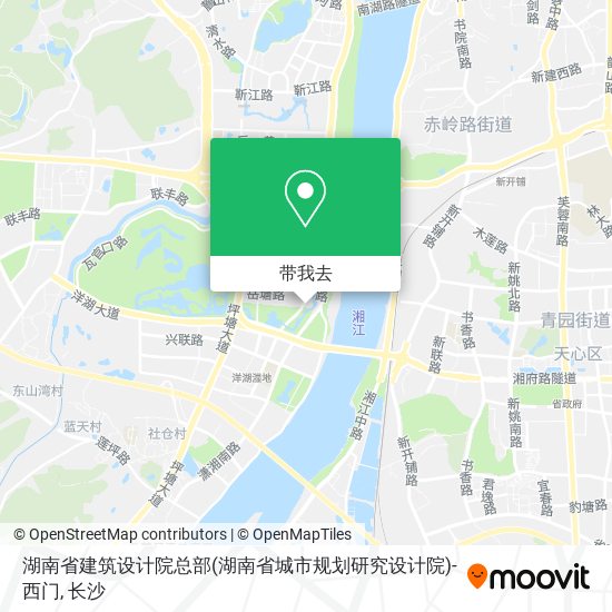 湖南省建筑设计院总部(湖南省城市规划研究设计院)-西门地图