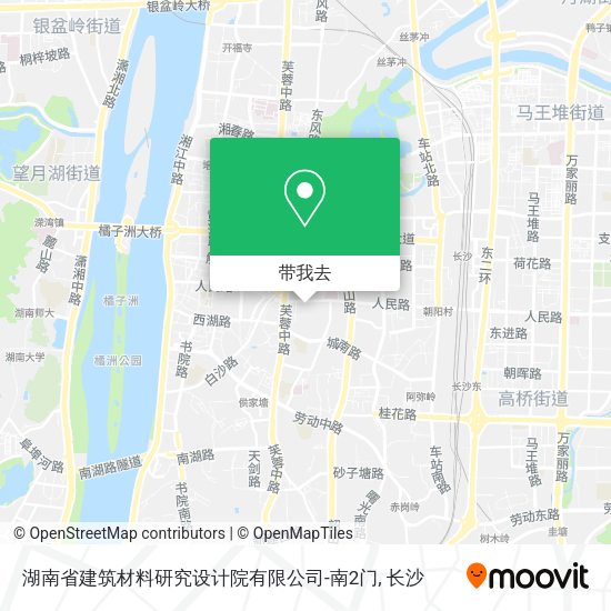 湖南省建筑材料研究设计院有限公司-南2门地图