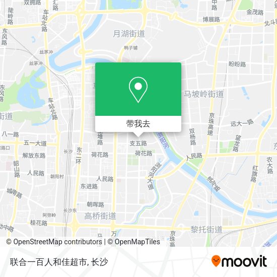 联合一百人和佳超市地图