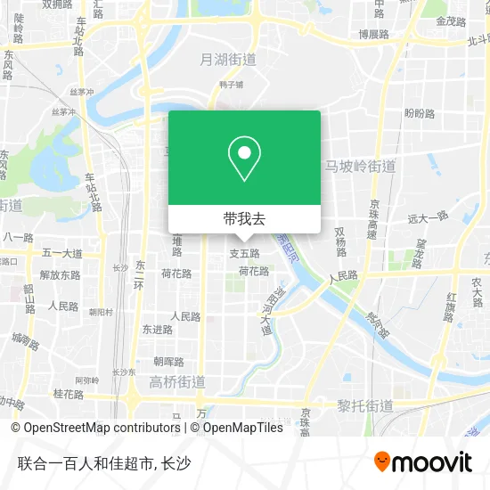 联合一百人和佳超市地图