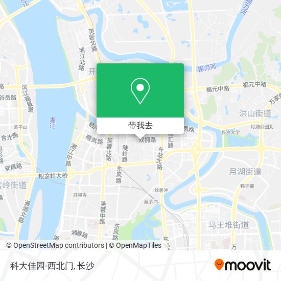 科大佳园-西北门地图