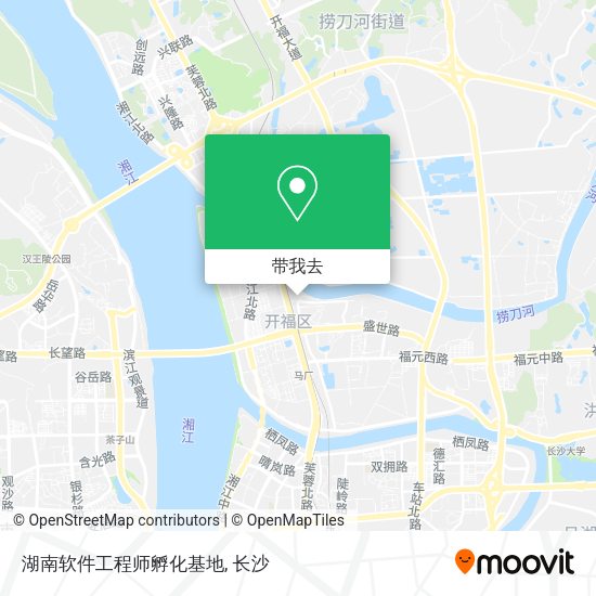 湖南软件工程师孵化基地地图