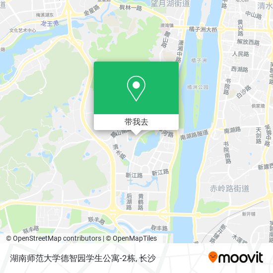 湖南师范大学德智园学生公寓-2栋地图