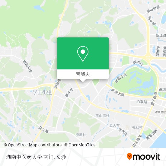 湖南中医药大学-南门地图