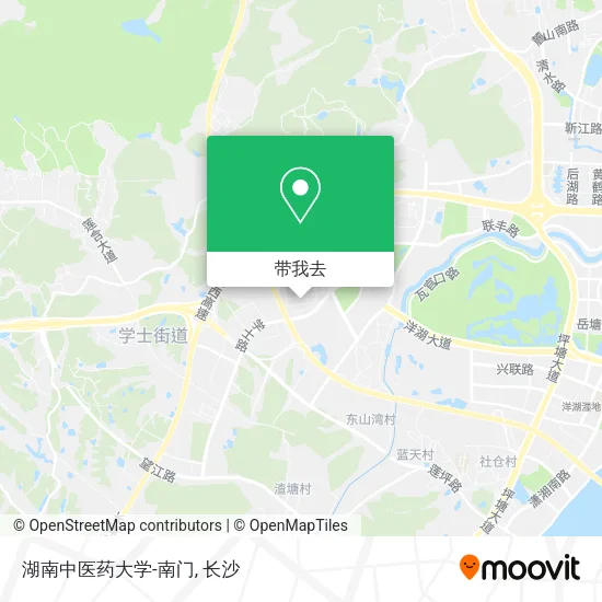 湖南中医药大学-南门地图