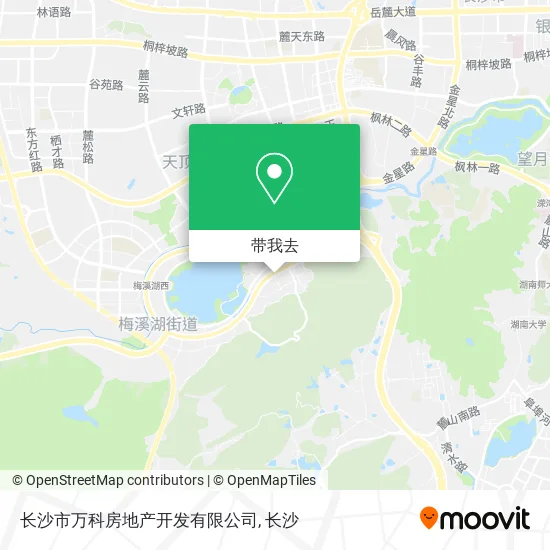 长沙市万科房地产开发有限公司地图