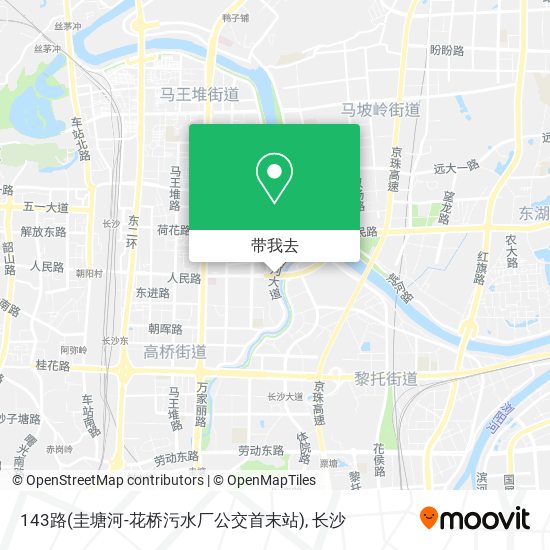 143路(圭塘河-花桥污水厂公交首末站)地图