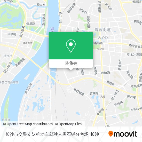 长沙市交警支队机动车驾驶人黑石铺分考场地图