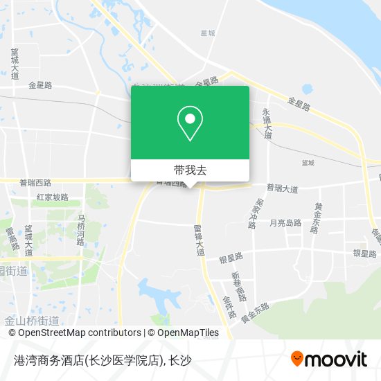 港湾商务酒店(长沙医学院店)地图