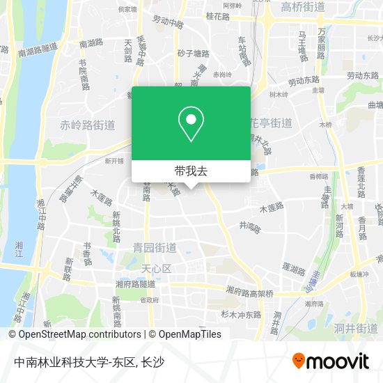 中南林业科技大学-东区地图
