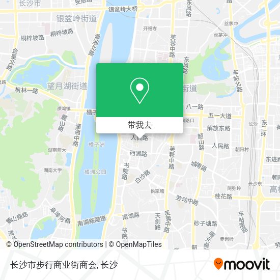 长沙市步行商业街商会地图