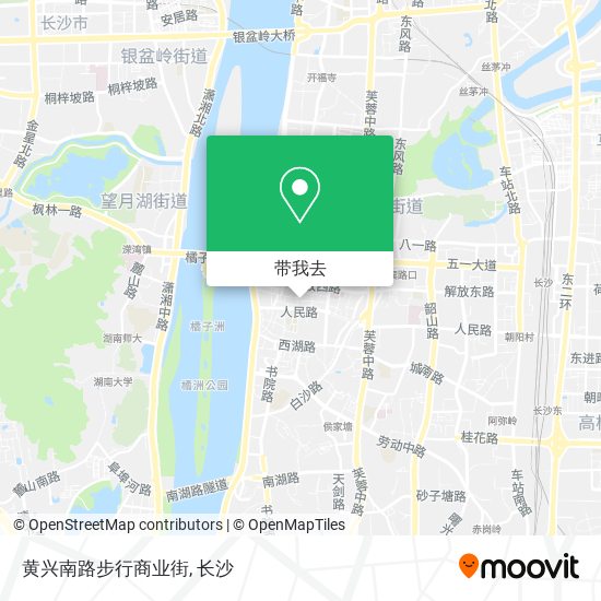 黄兴南路步行商业街地图