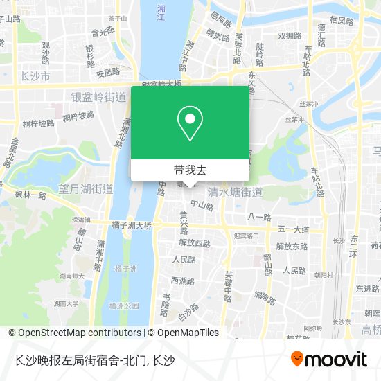 长沙晚报左局街宿舍-北门地图