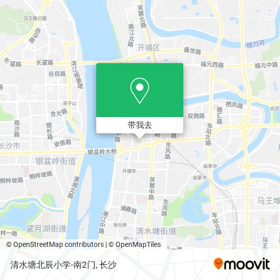 清水塘北辰小学-南2门地图