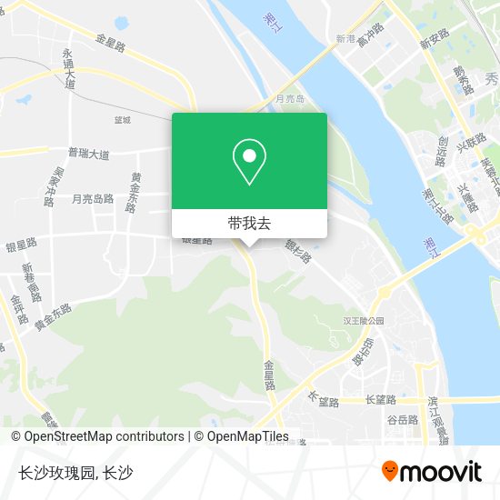 长沙玫瑰园地图