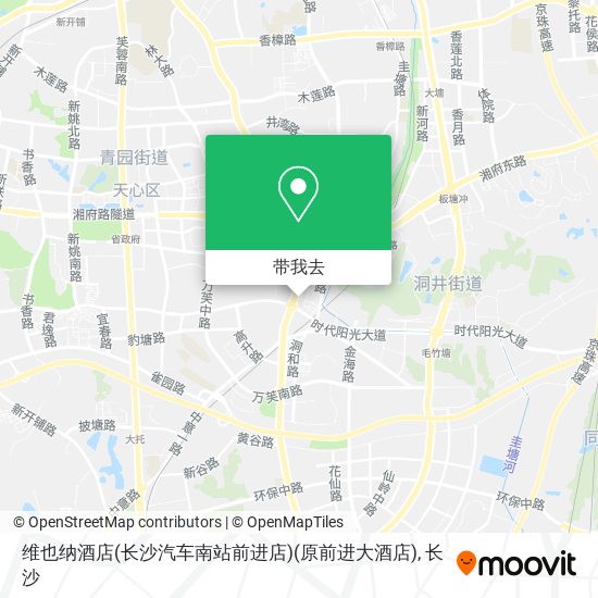 维也纳酒店(长沙汽车南站前进店)(原前进大酒店)地图