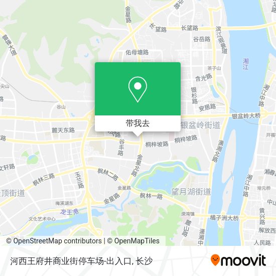 河西王府井商业街停车场-出入口地图