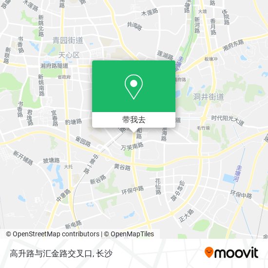 高升路与汇金路交叉口地图