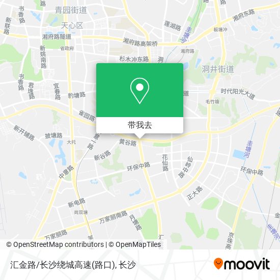 汇金路/长沙绕城高速(路口)地图