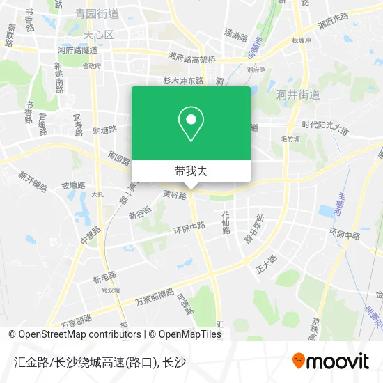 汇金路/长沙绕城高速(路口)地图