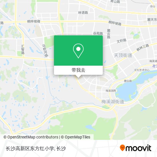 长沙高新区东方红小学地图