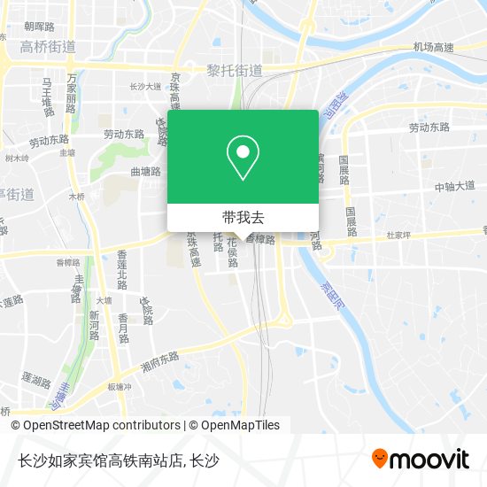 长沙如家宾馆高铁南站店地图