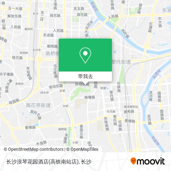 长沙浪琴花园酒店(高铁南站店)地图
