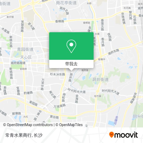 常青水果商行地图